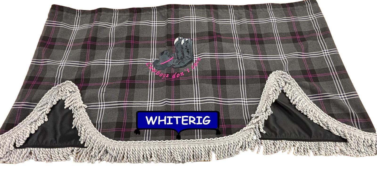 Deep Back Truck Pelmet Whiterig Truck Curtains